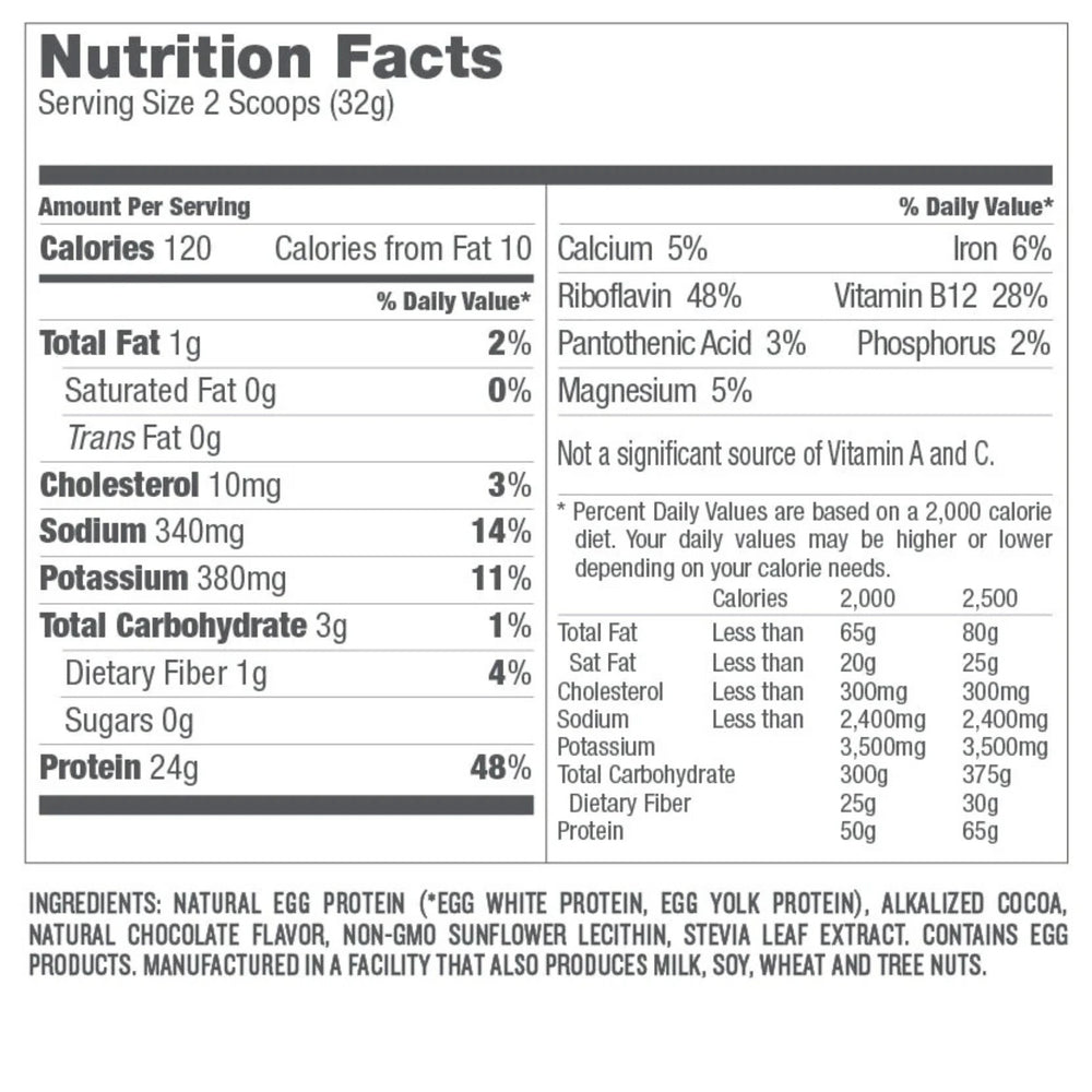 Designer Wellness, Designer Egg, Whole Egg Multifunction Protein Powder, Dutch Chocolate, 12.4 oz, 352 g