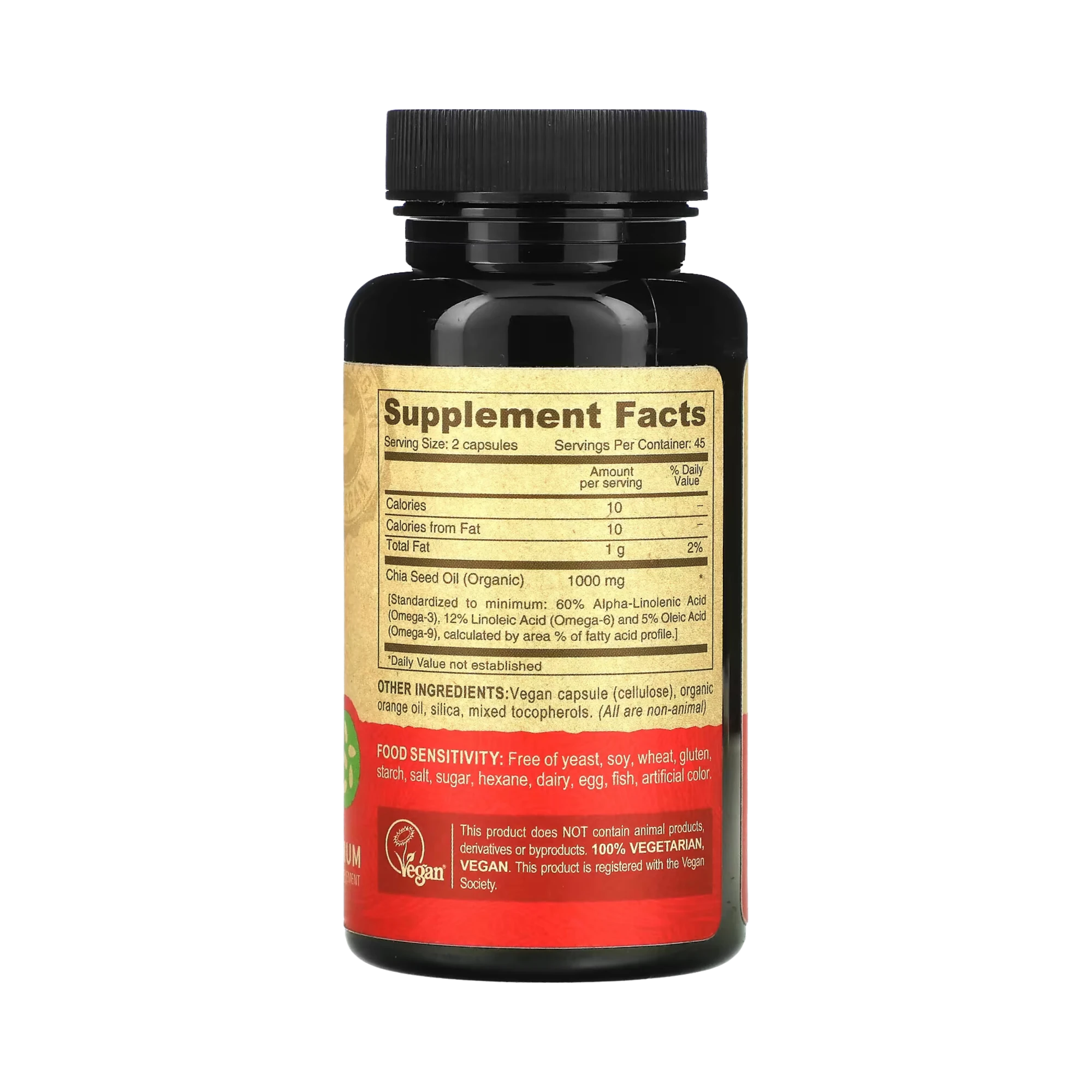 Deva, Premium Vegan Chia Seed Oil, 90 Vegan Caps