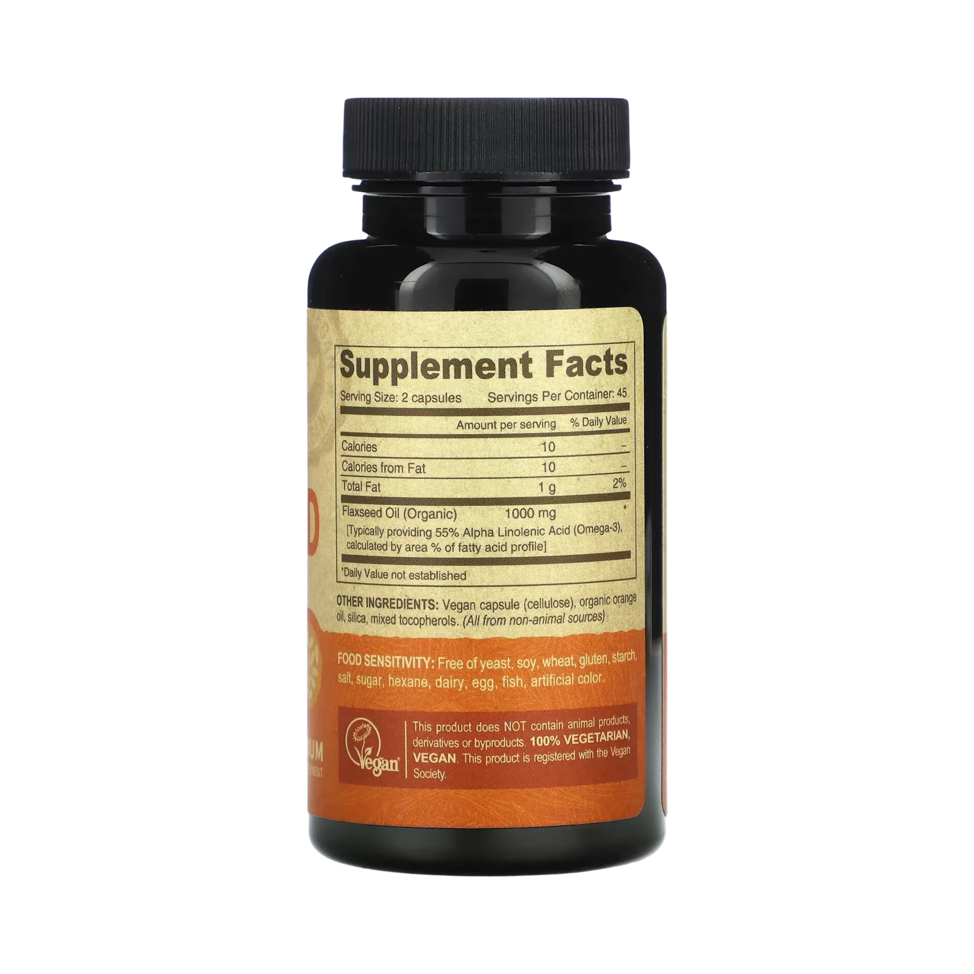 Deva, Premium Vegan Flaxseed Oil, 90 Vegan Caps