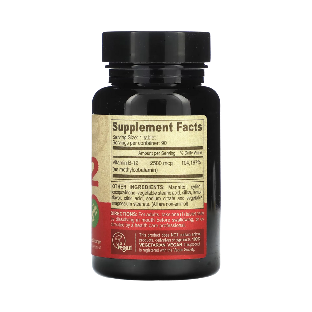 Deva, Vegan B12, Fast-Dissolve, 2,500 Mcg, 90 Tablets