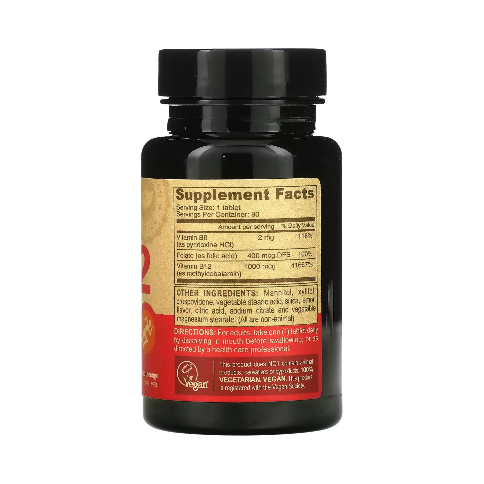 Deva, Vegan B12 with Folic Acid & B6, Fast-Dissolve, 90 Tablets
