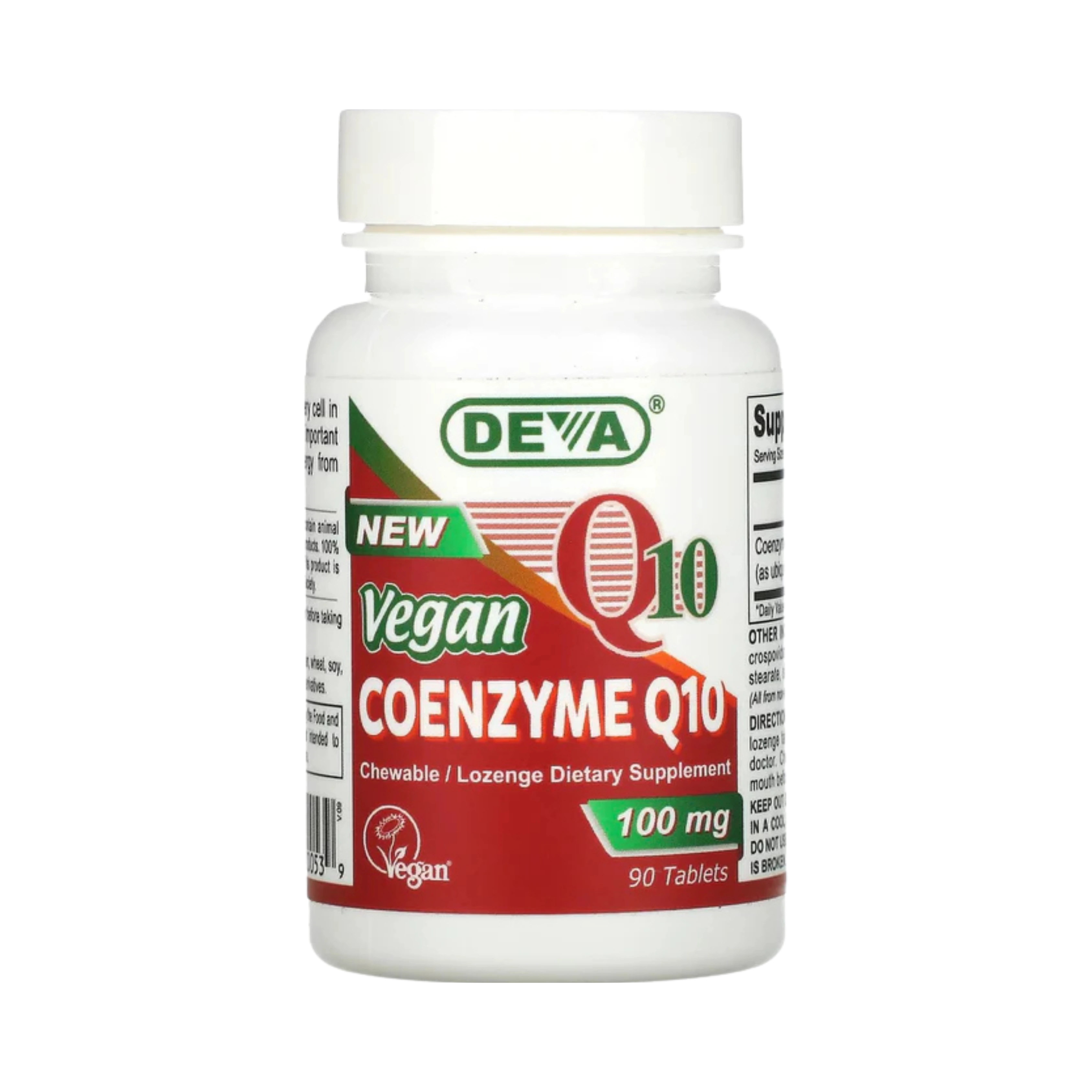 Deva, Vegan, Coq10, 100 Mg, 90 Chewables