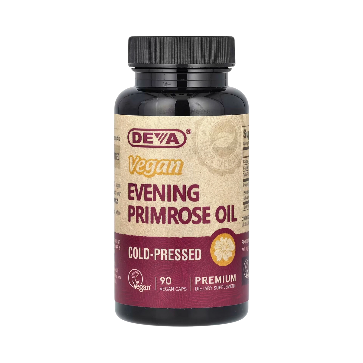 Deva, Vegan Evening Primrose Oil, 90 Vegan Caps