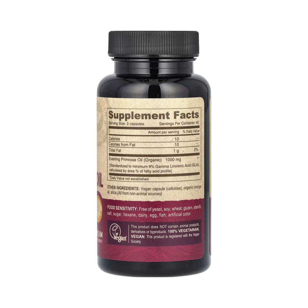 Deva, Vegan Evening Primrose Oil, 90 Vegan Caps