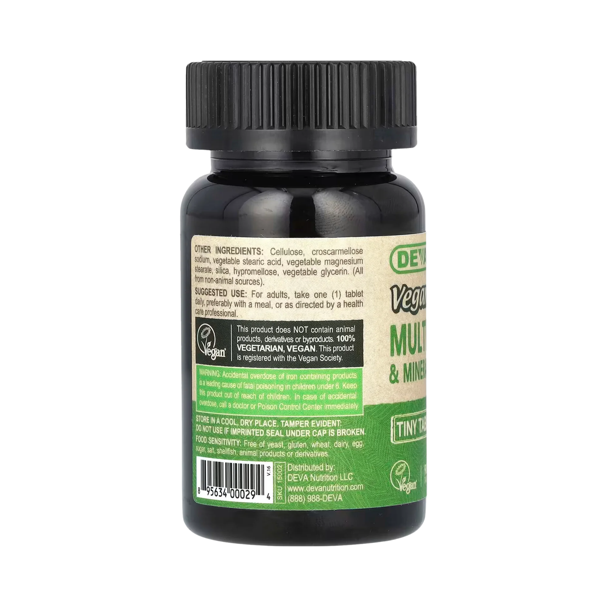 Deva, Vegan Multivitamin & Mineral Supplement, 90 Tablets