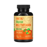 Deva, Vegan Multivitamin & Mineral Supplement with Greens, Iron Free, 90 Coated Tablets