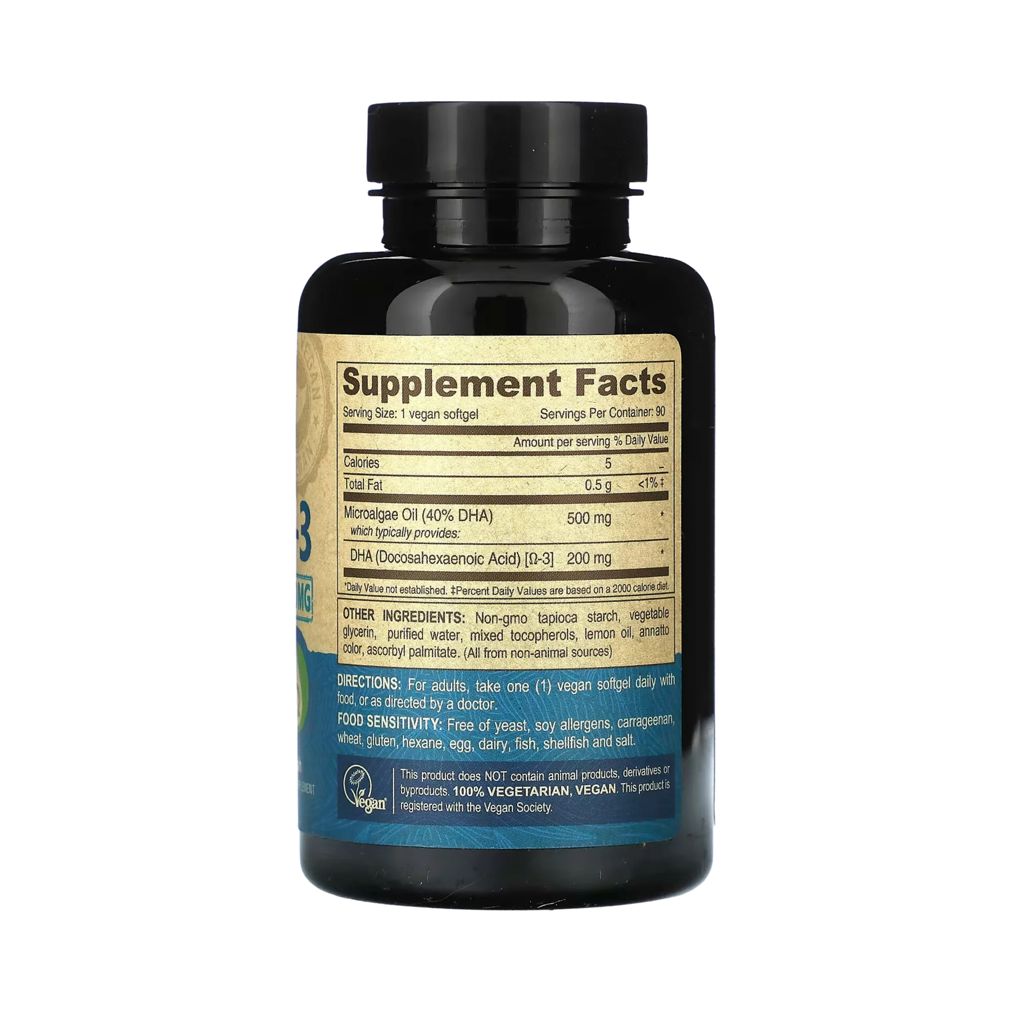 Deva, Vegan Omega-3 DHA, 200 Mg, 90 Softgels