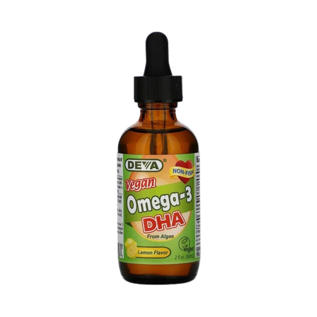 Deva, Vegan Omega-3 DHA, Lemon Flavor, 60 ml