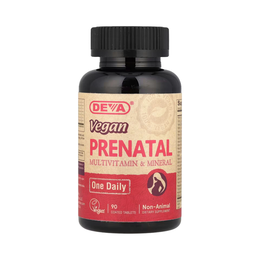 Deva, Vegan Prenatal Multivitamin & Mineral, One Daily, 90 Coated Tablets