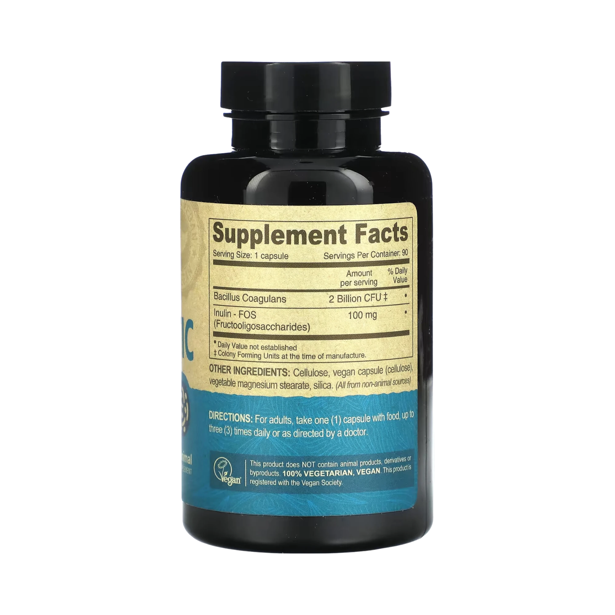 Deva, Vegan Probiotic with FOS Prebiotic, 90 Vegan Caps