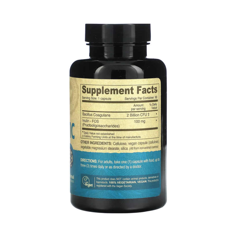 Deva, Vegan Probiotic with FOS Prebiotic, 90 Vegan Caps