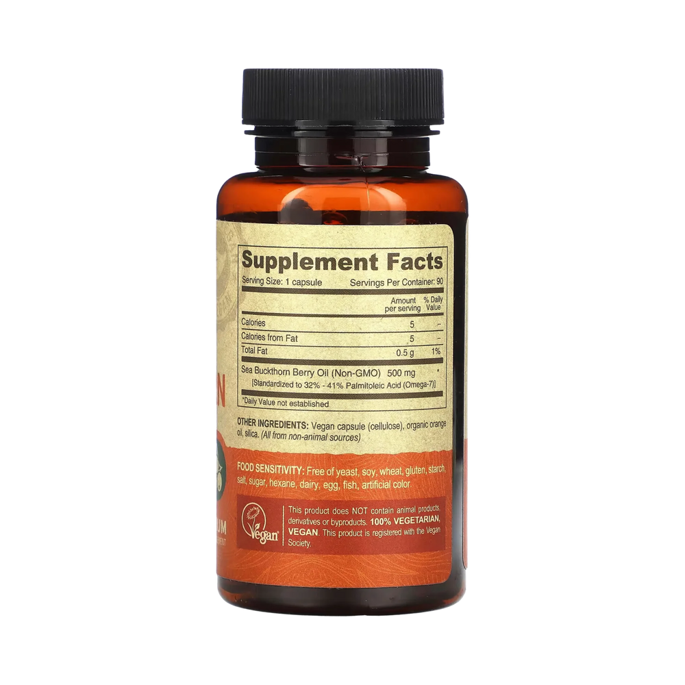 Deva, Vegan Sea Buckthorn Berry Oil, 90 Vegan Caps