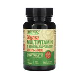 Deva, Vegan Tiny-Tablets Multivitamin & Mineral Supplement, Iron-Free, 90 Tablets