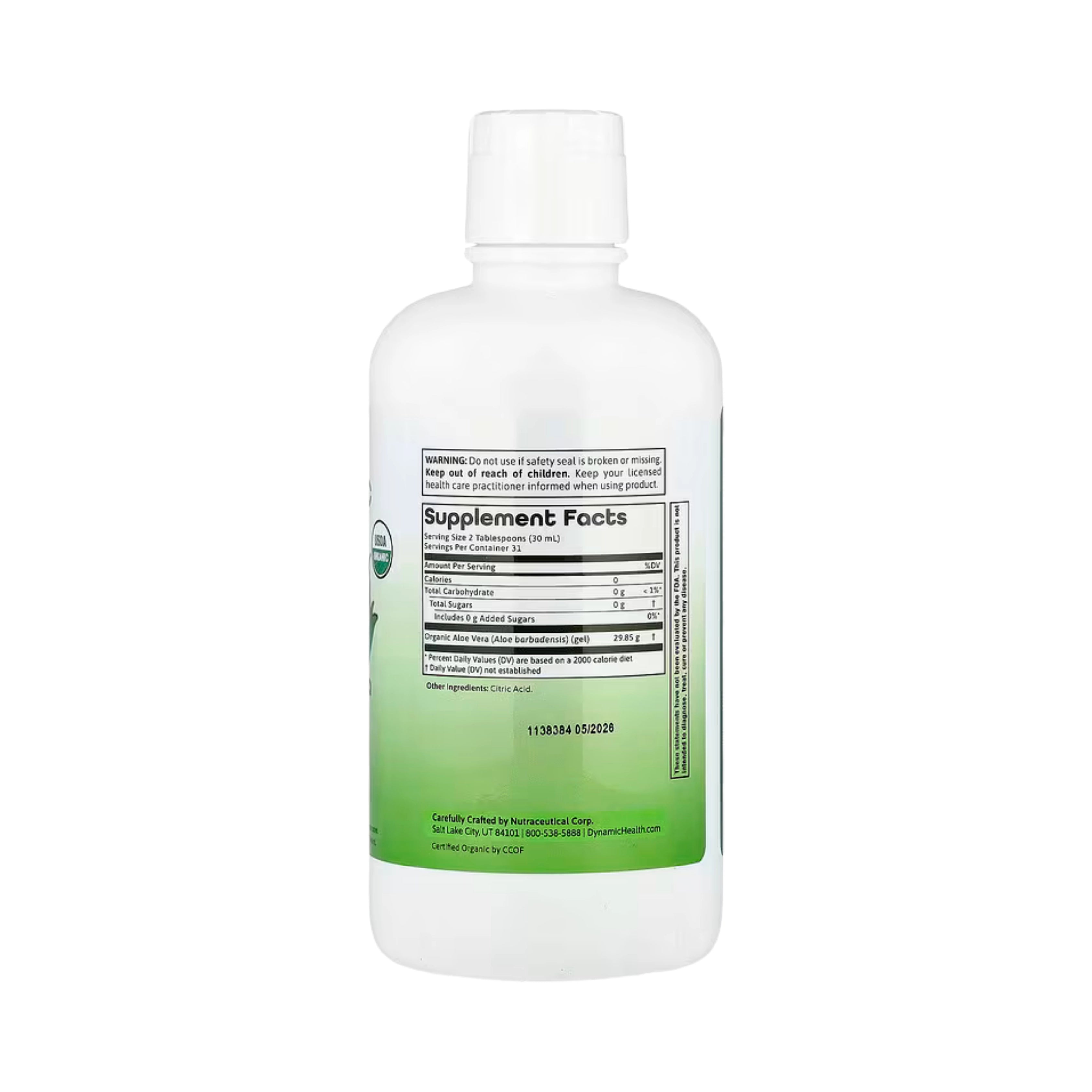 Dynamic Health, Aloe Vera Juice, 32 fl oz, 946 ml