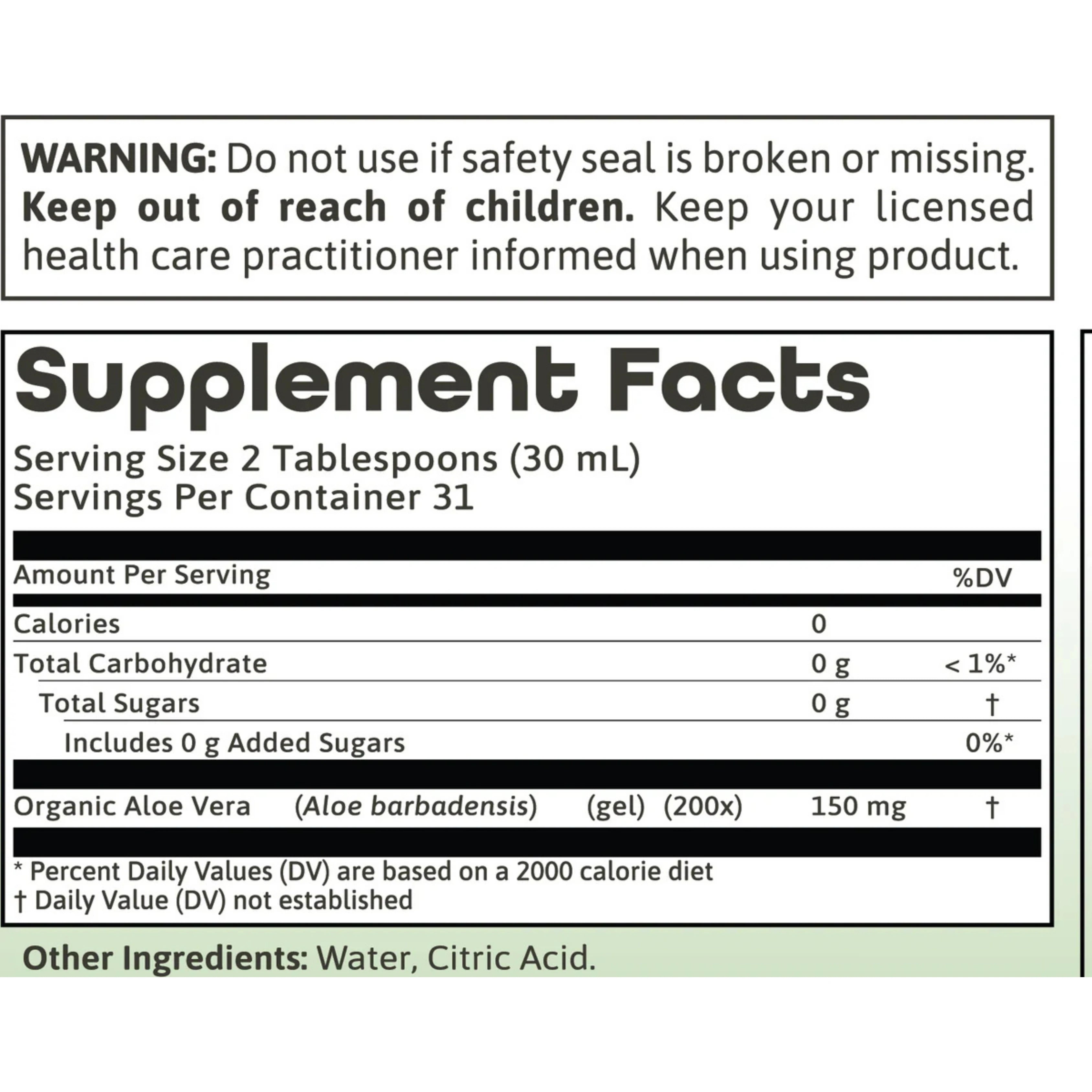 Dynamic Health, Aloe Vera Juice, 32 fl oz, 946 ml