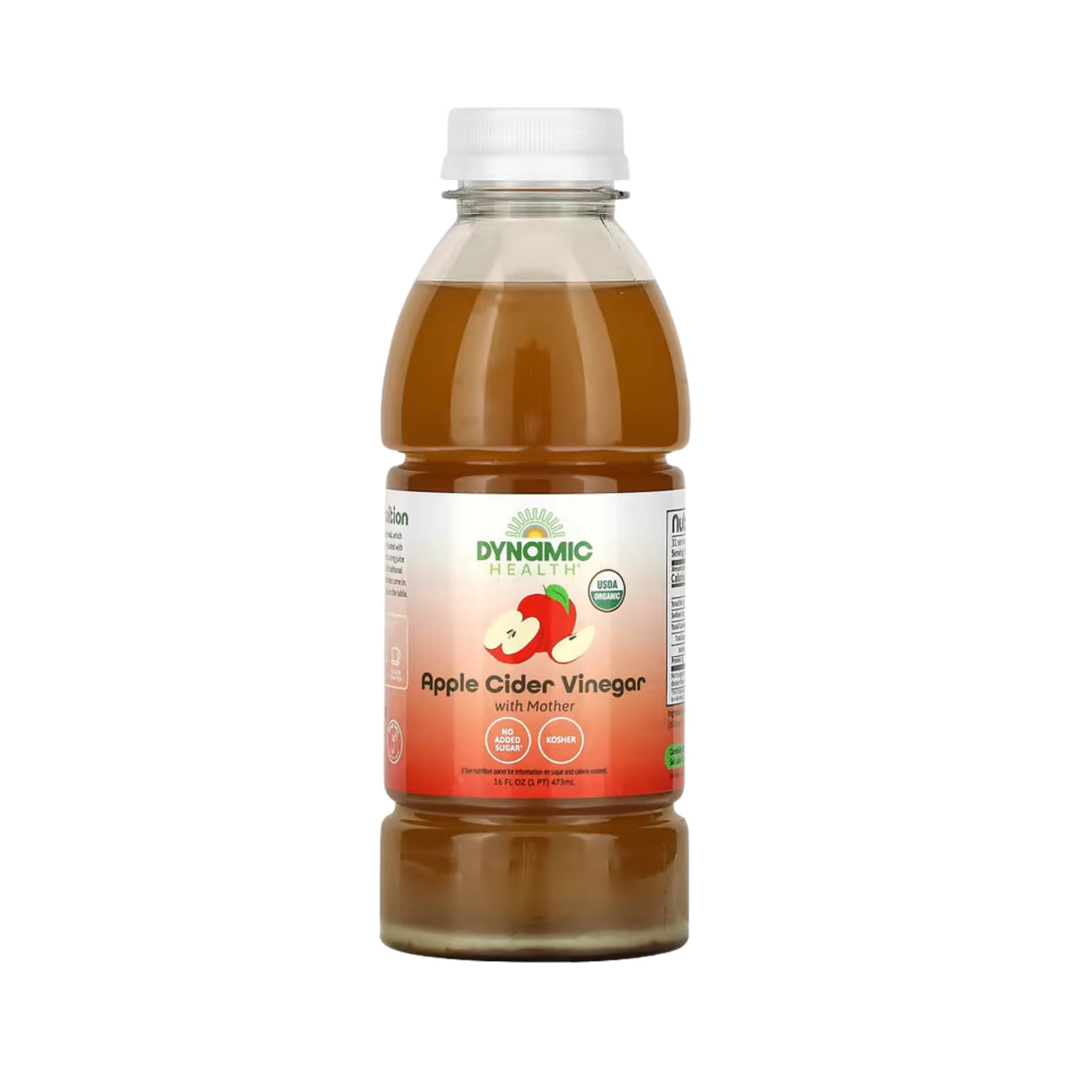Dynamic Health, Apple Cider Vinegar with Mother, Plastic, 16 fl oz, 473 ml