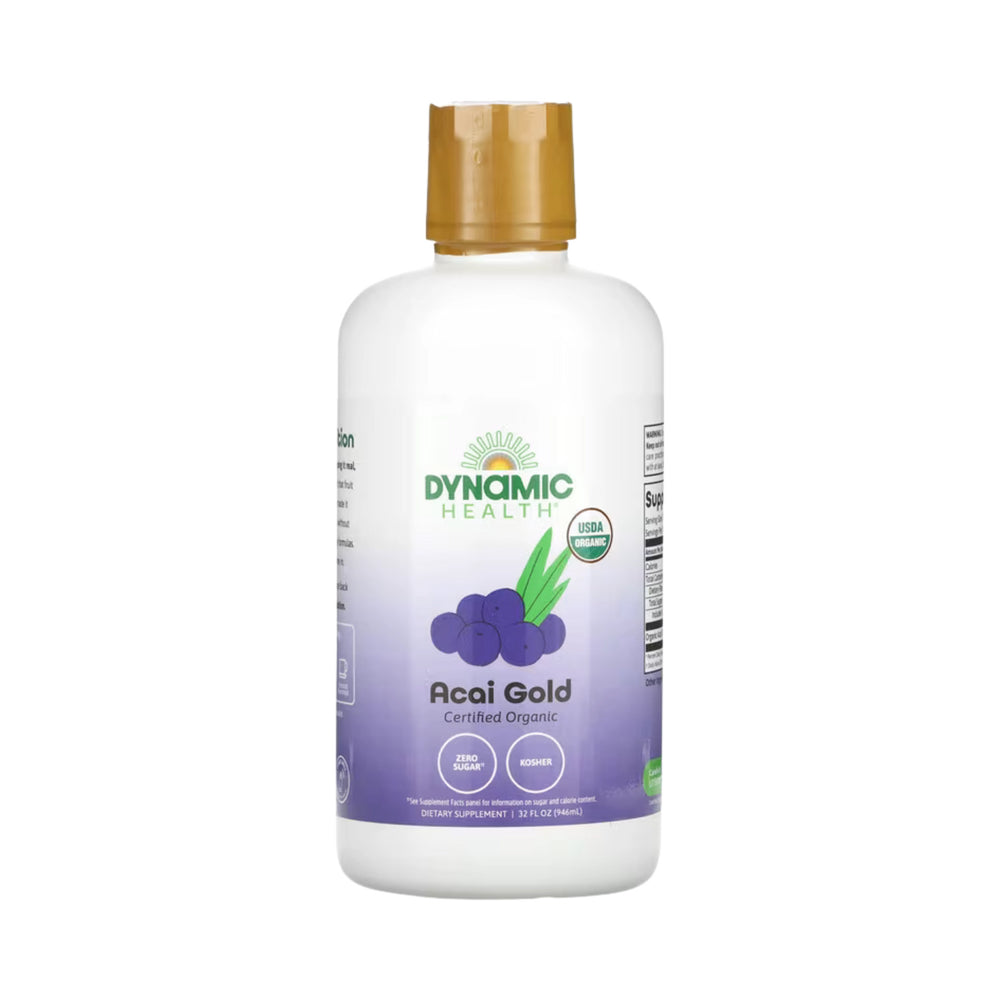 Dynamic Health, Certified Organic Acai Gold , 32 fl oz, 946 ml