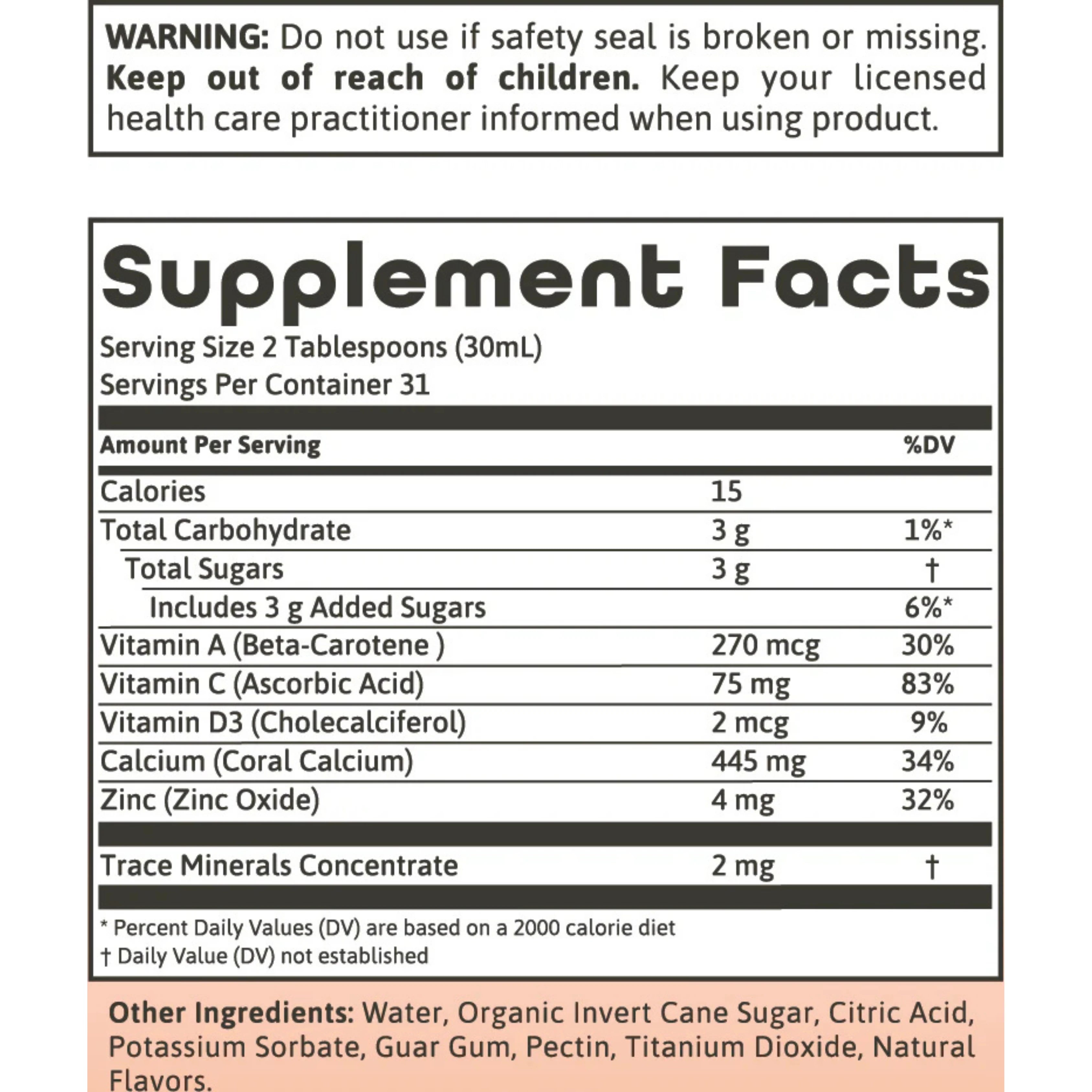Dynamic Health, Coral Calcium Complex, 32 fl oz, 946 ml