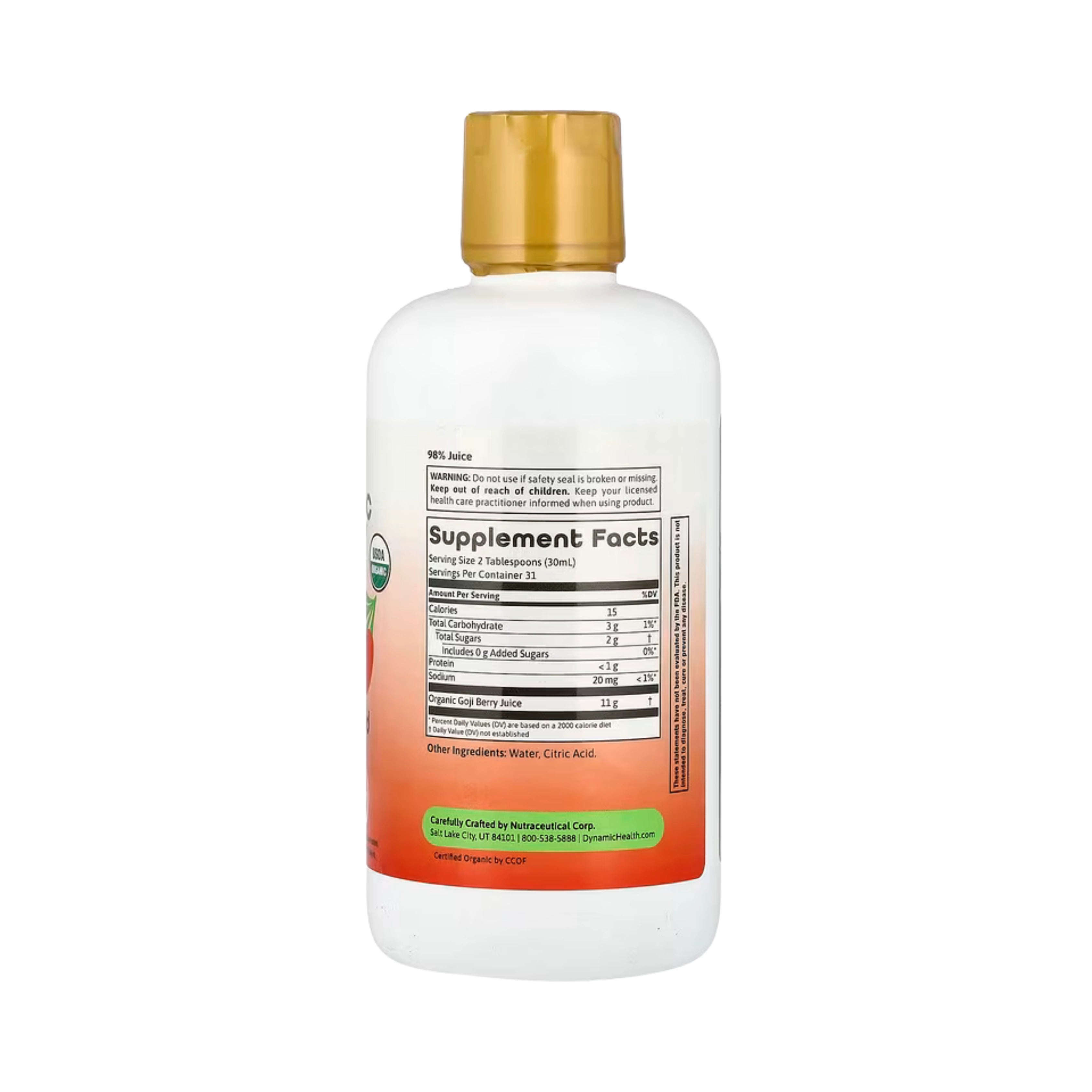 Dynamic Health, Goji Gold Juice, 32 fl oz, 946 ml