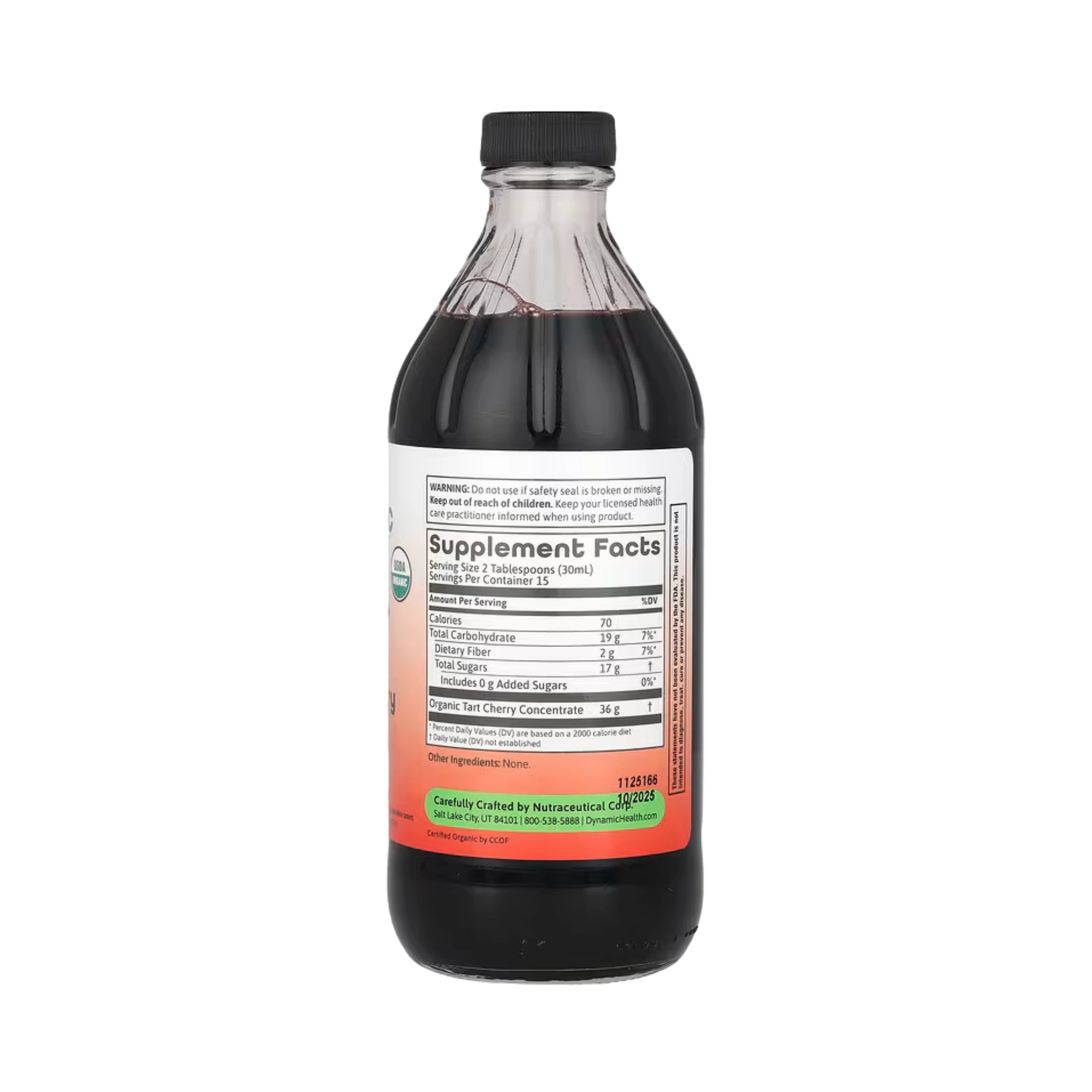 Dynamic Health, Tart Cherry Concentrate, Glass, 16 fl oz, 473 ml