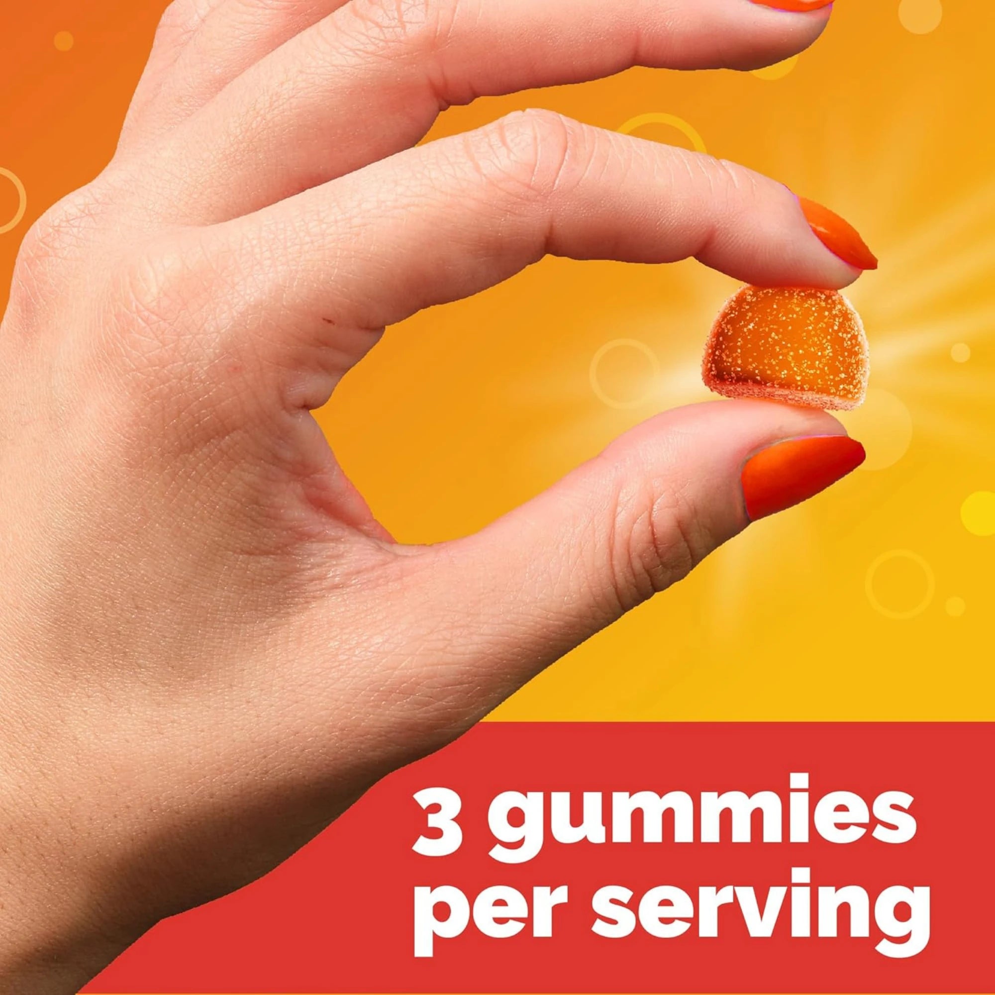 Emergen-C, 750 Mg Vitamin C Gummies for Adults, Immunity Gummies with B Vitamins, Orange, Tangerine and Raspberry Flavors, 45 Count