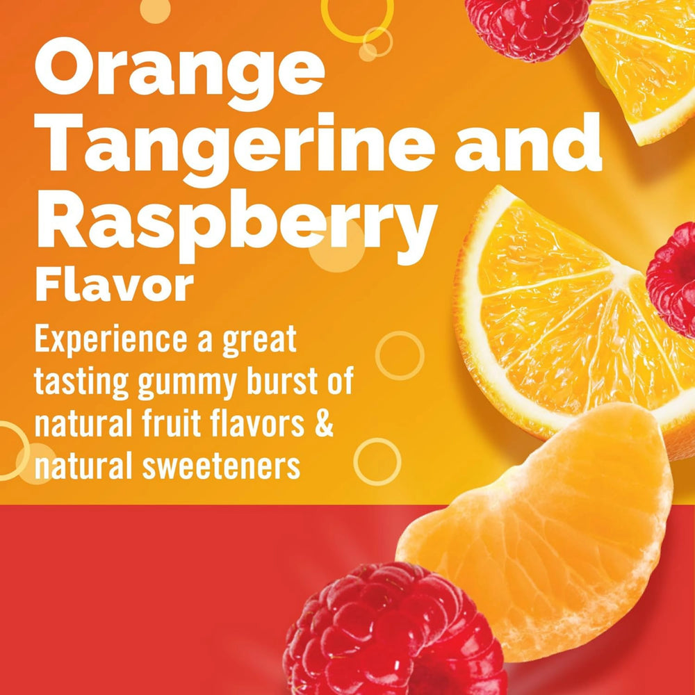 Emergen-C, 750 Mg Vitamin C Gummies for Adults, Immunity Gummies with B Vitamins, Orange, Tangerine and Raspberry Flavors, 45 Count