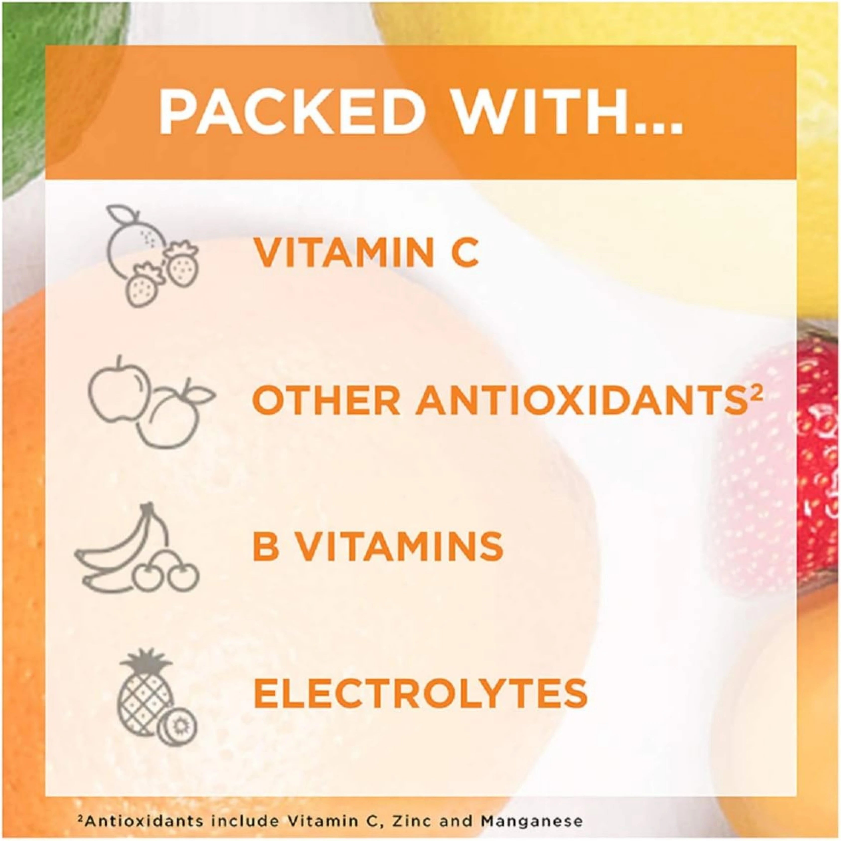 Emergen-C, Immune+ Vitamin C Powder, Raspberry Flavor, 1000 Mg, 10 Count