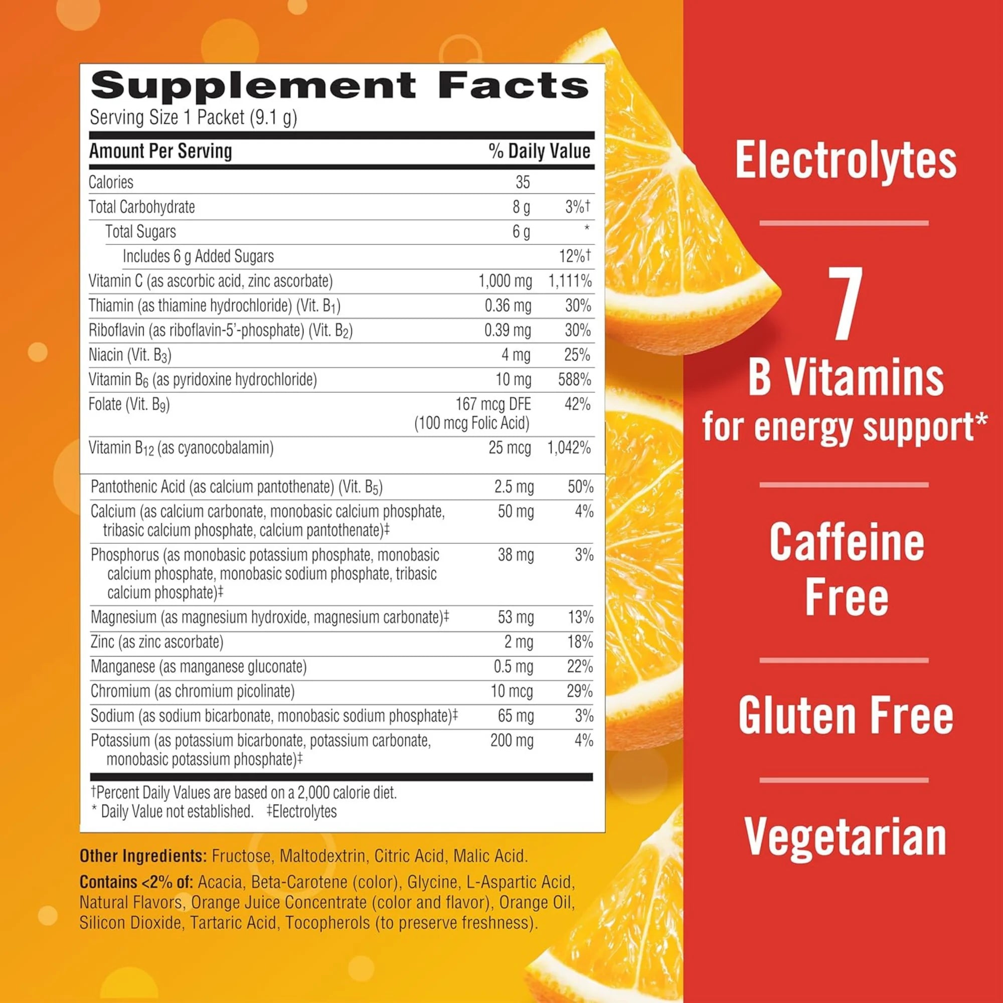 Emergen-C, Vitamin C Powder, 1000 Mg, 60 Count