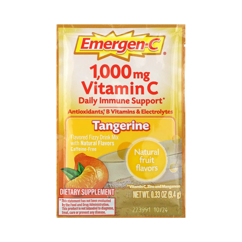Emergen-C, Vitamin C, Tangerine, 1,000 Mg, 30 Packets, 0.33 Oz