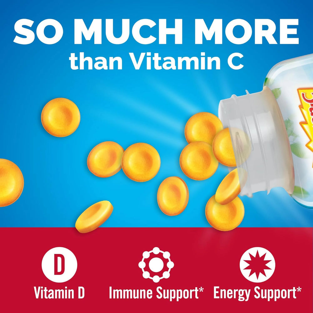 Emergen-C, Vitamin C with Vitamin D Chewable Tablets, 1000 Mg, 42 Count