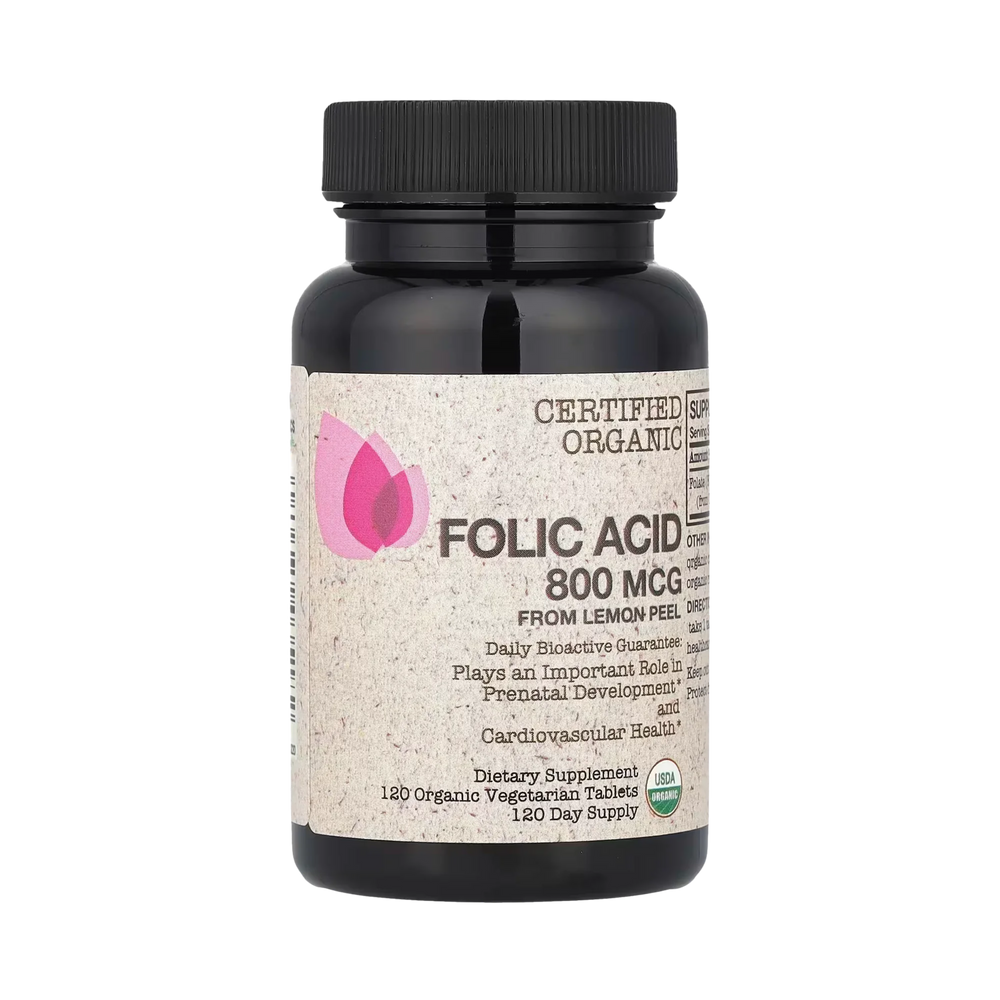 Futurebiotics, Folic Acid From Lemon Peel, 800 Mcg, 120 Organic Vegetarian Tablets