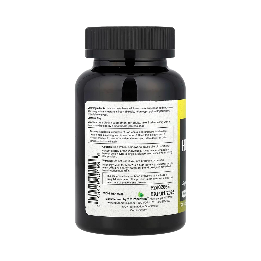 Futurebiotics, Hi Energy Multi, For Men, 120 Tablets