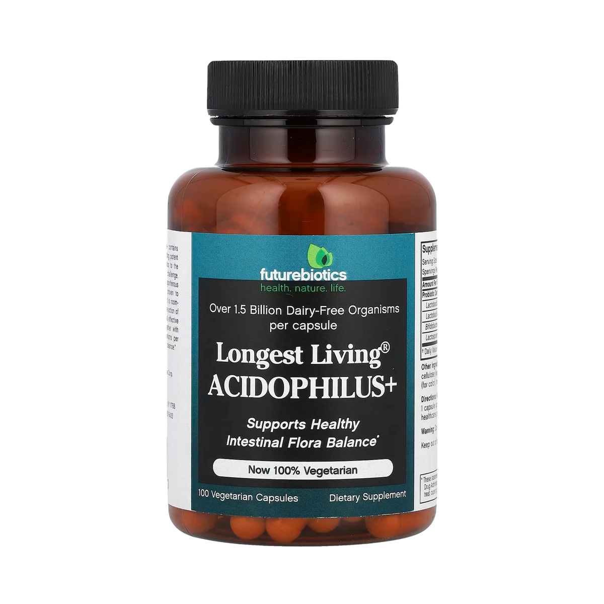 Futurebiotics, Longest Living Acidophilus+, 100 Vegetarian Capsules