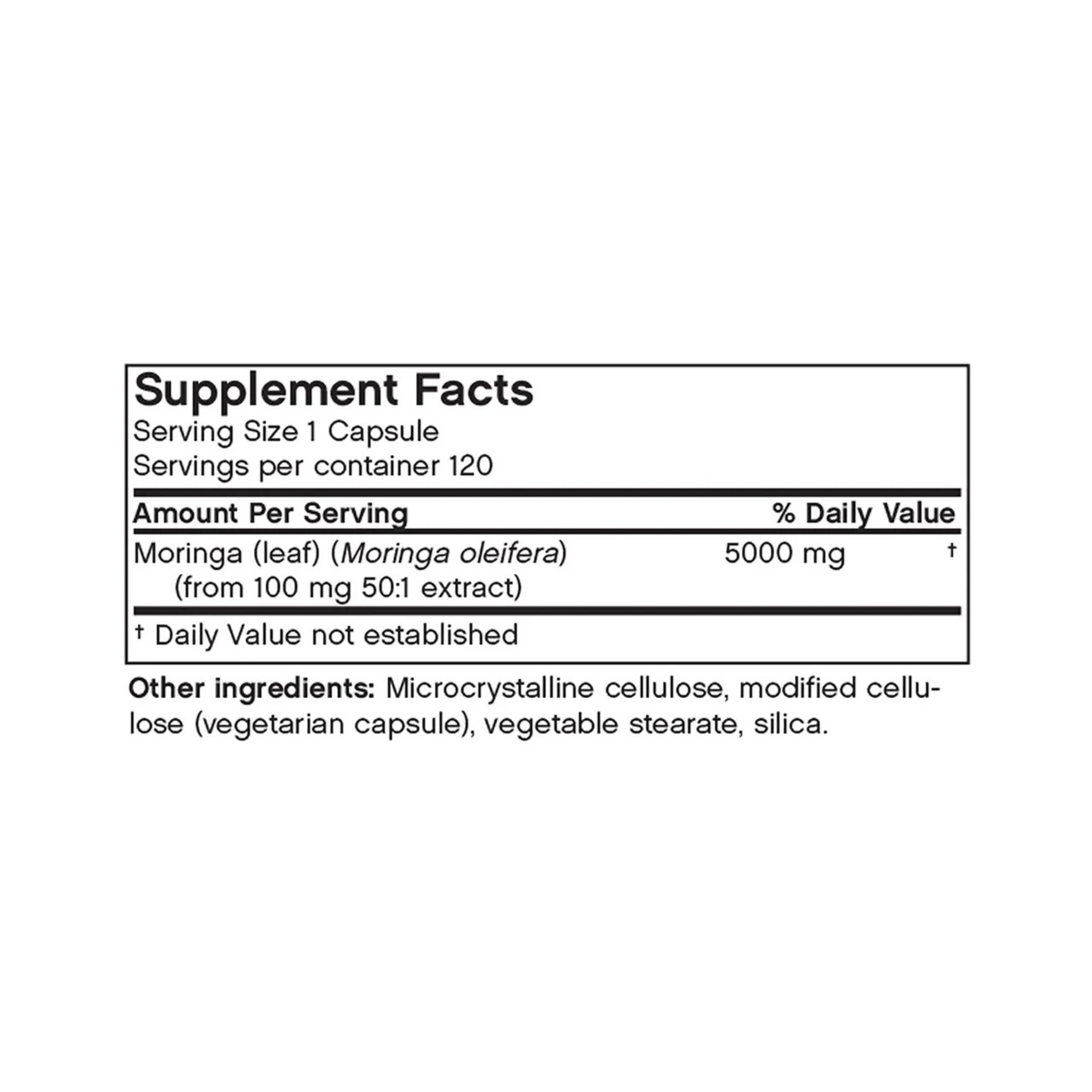 Futurebiotics, Moringa 5000 Mg, 120  Veg Capsules