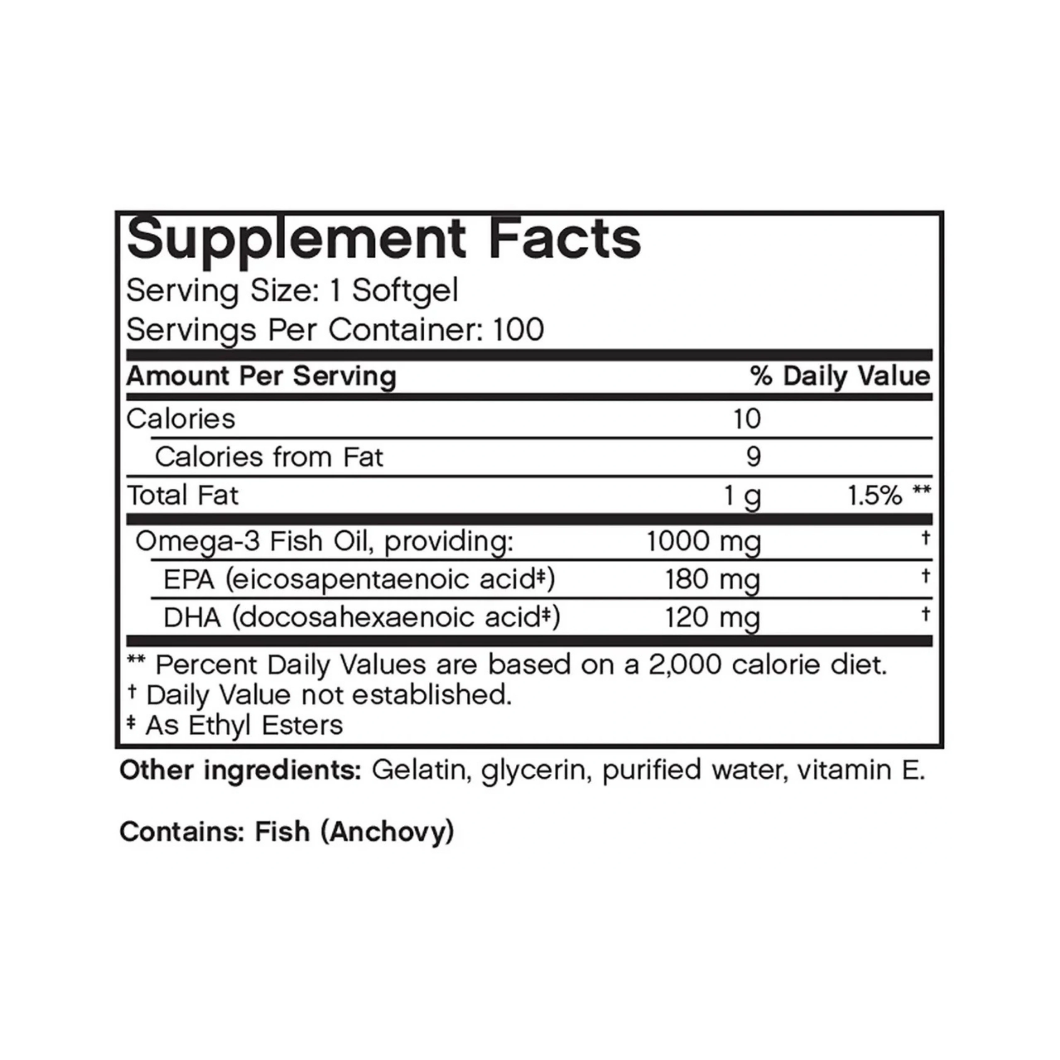 Futurebiotics, Omega 3 Fish Oil, 100 Softgels