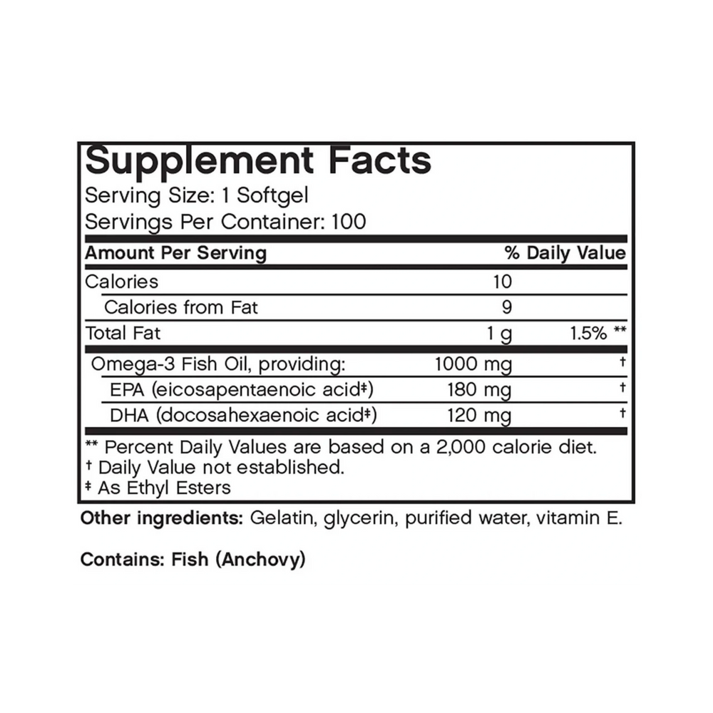 Futurebiotics, Omega 3 Fish Oil, 100 Softgels