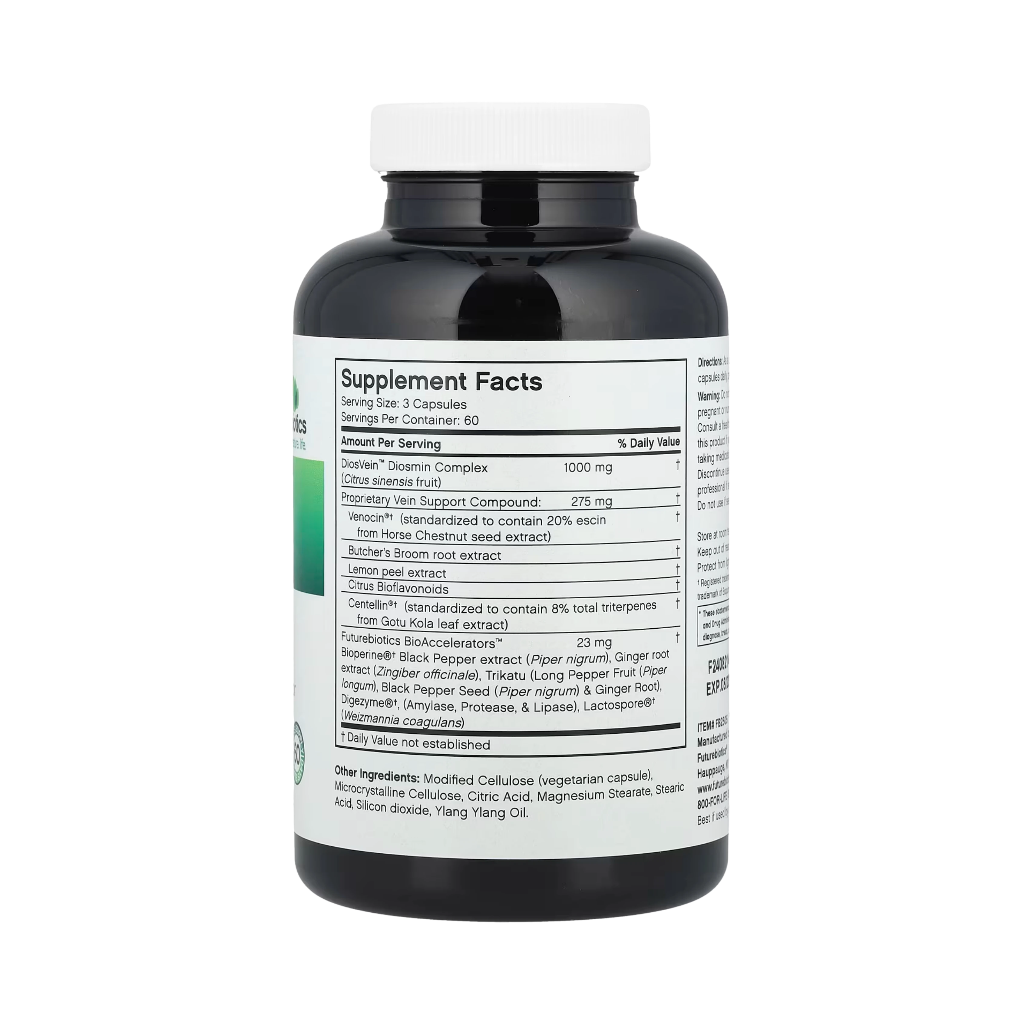 Futurebiotics, VeinFactors, Varicose Vein Complex, 180 Vegetarian Capsules