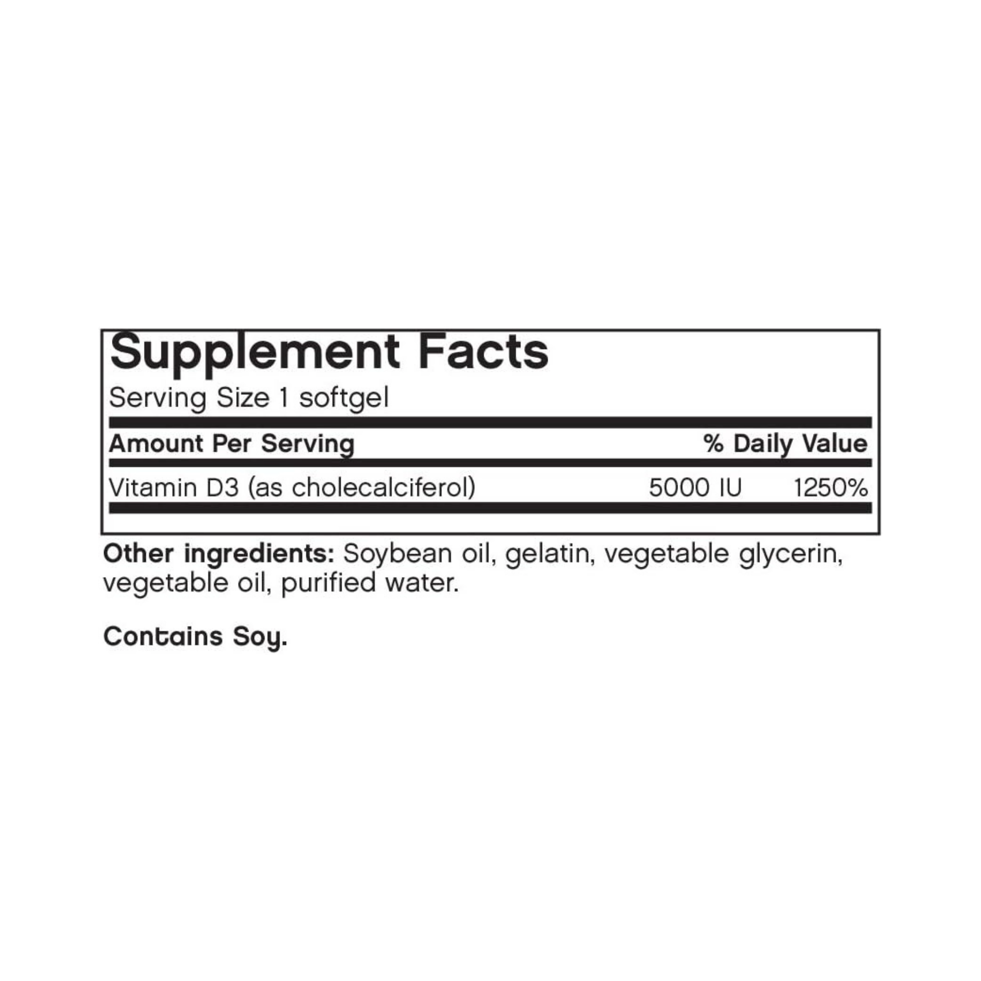 Futurebiotics, Vitamin D3 5000 IU, 90 Softgels
