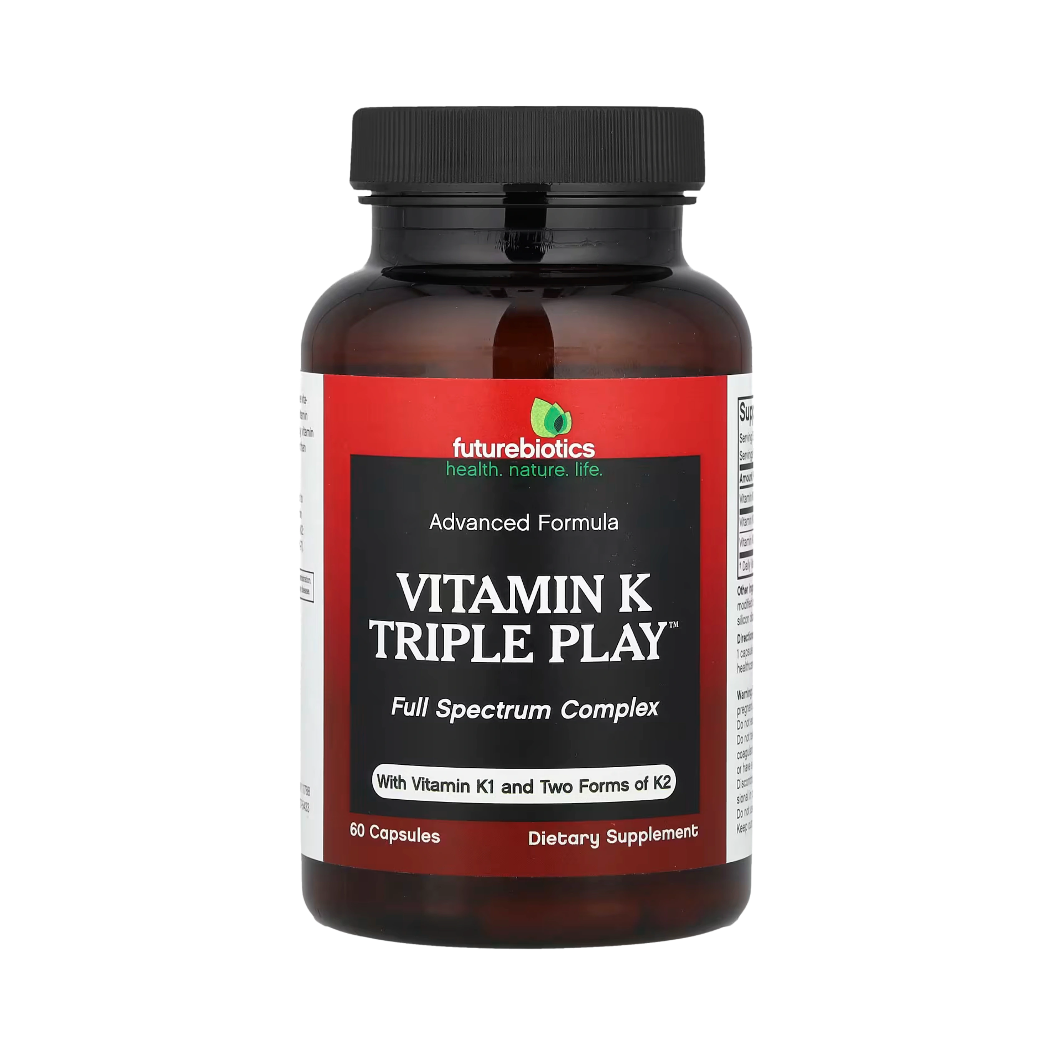 Futurebiotics, Vitamin K Triple Play, 60 Capsules