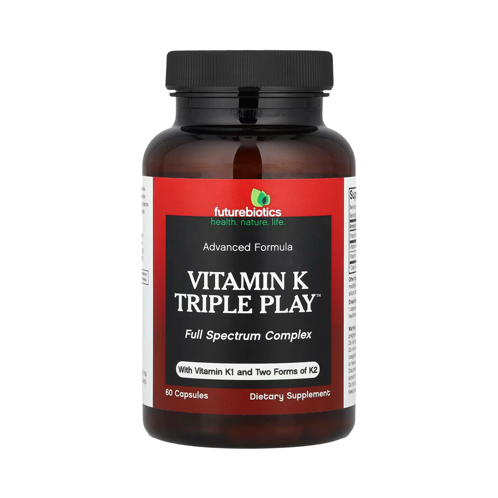 Futurebiotics, Vitamin K Triple Play, 60 Capsules
