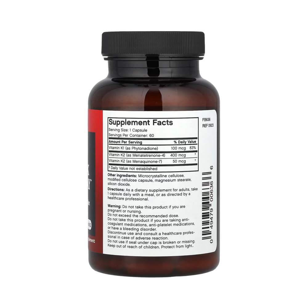 Futurebiotics, Vitamin K Triple Play, 60 Capsules