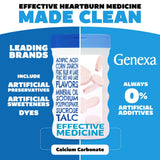 Genexa, Antacid, Maximum Strength, Organic Berry & Vanilla, 1,000 mg, 72 Chewable Tablets