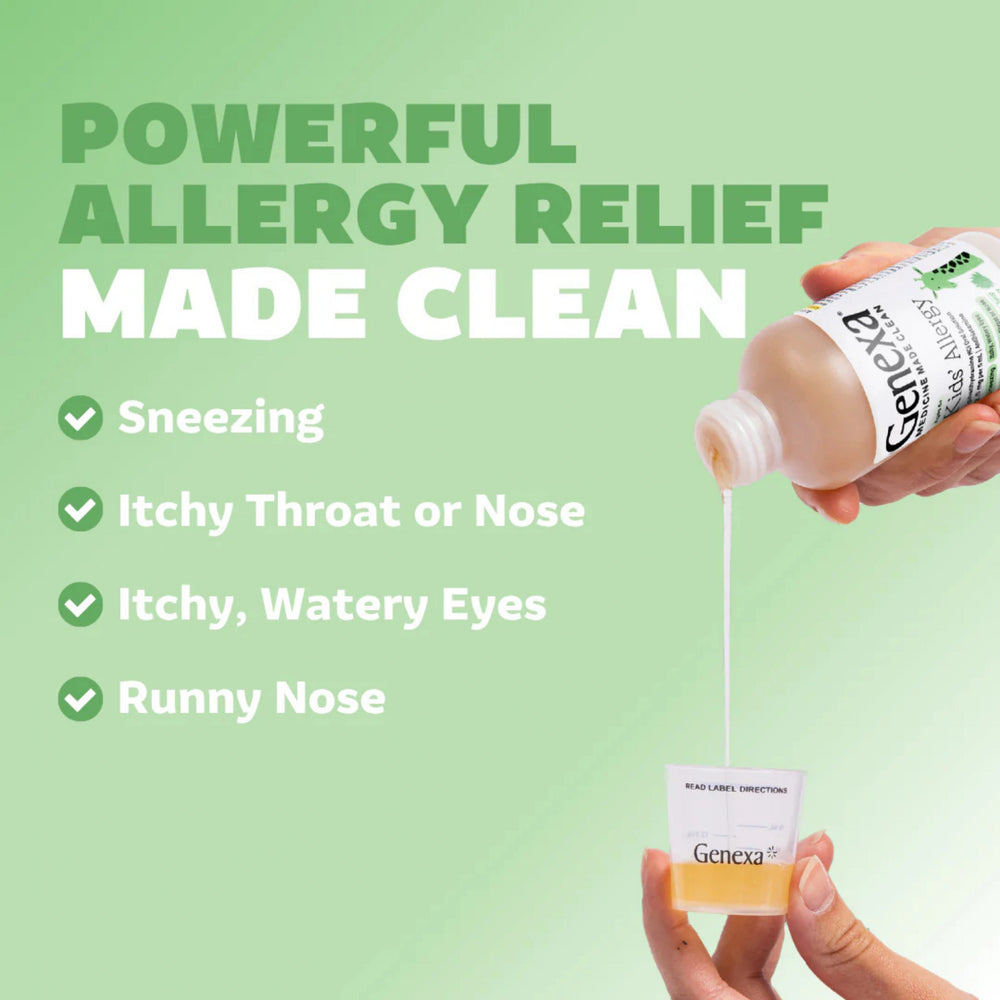 Genexa, Kids' Allergy, Ages 6+, Organic Agave, 4 fl oz, 118 ml