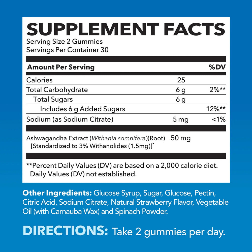 Havasu Nutrition, Ashwa Gummies, Strawberry, 60 Gummies