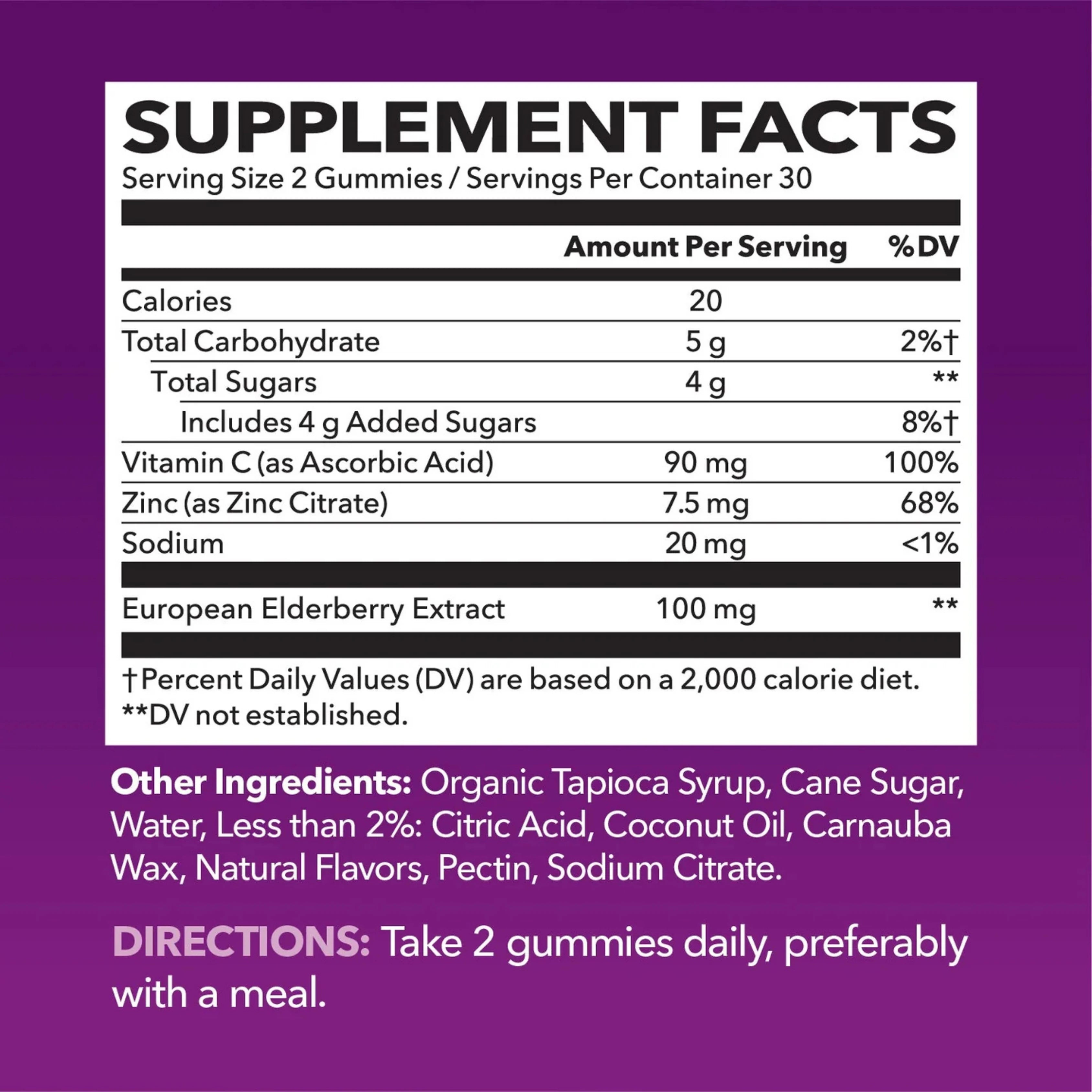 Havasu Nutrition, Elderberry Gummies, Natural Berry, 60 Gummies