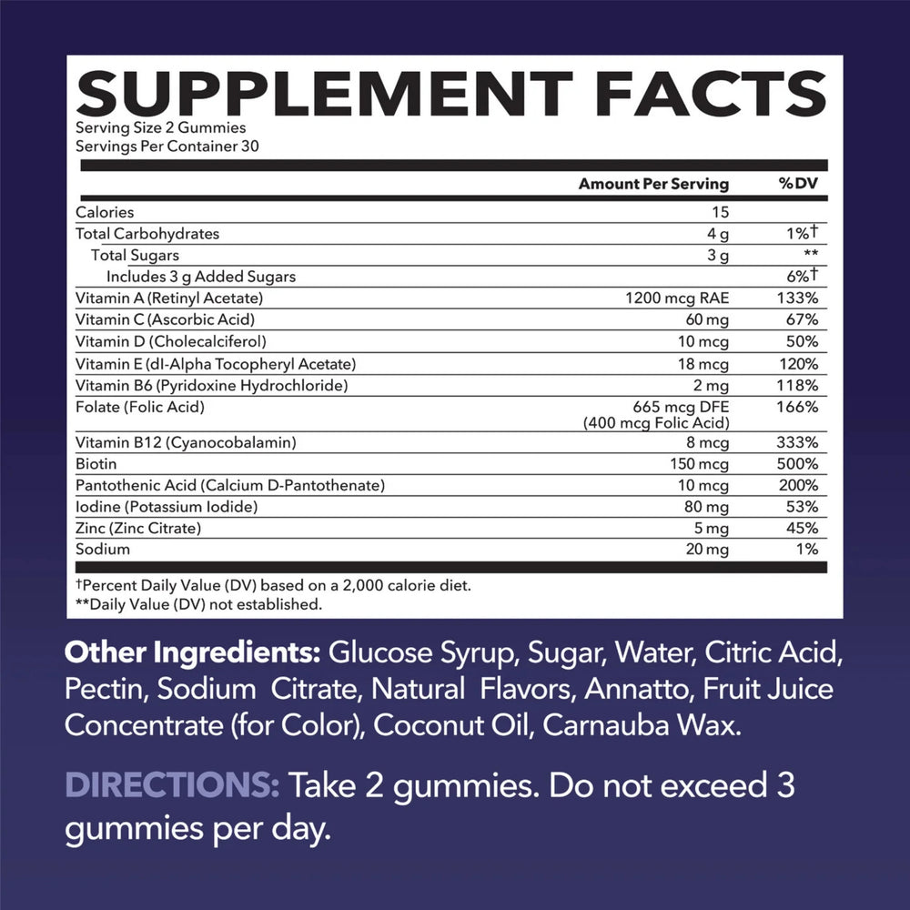 Havasu Nutrition, Multivitamin Gummies for Adults, Fruit Flavor, 60 Gummies