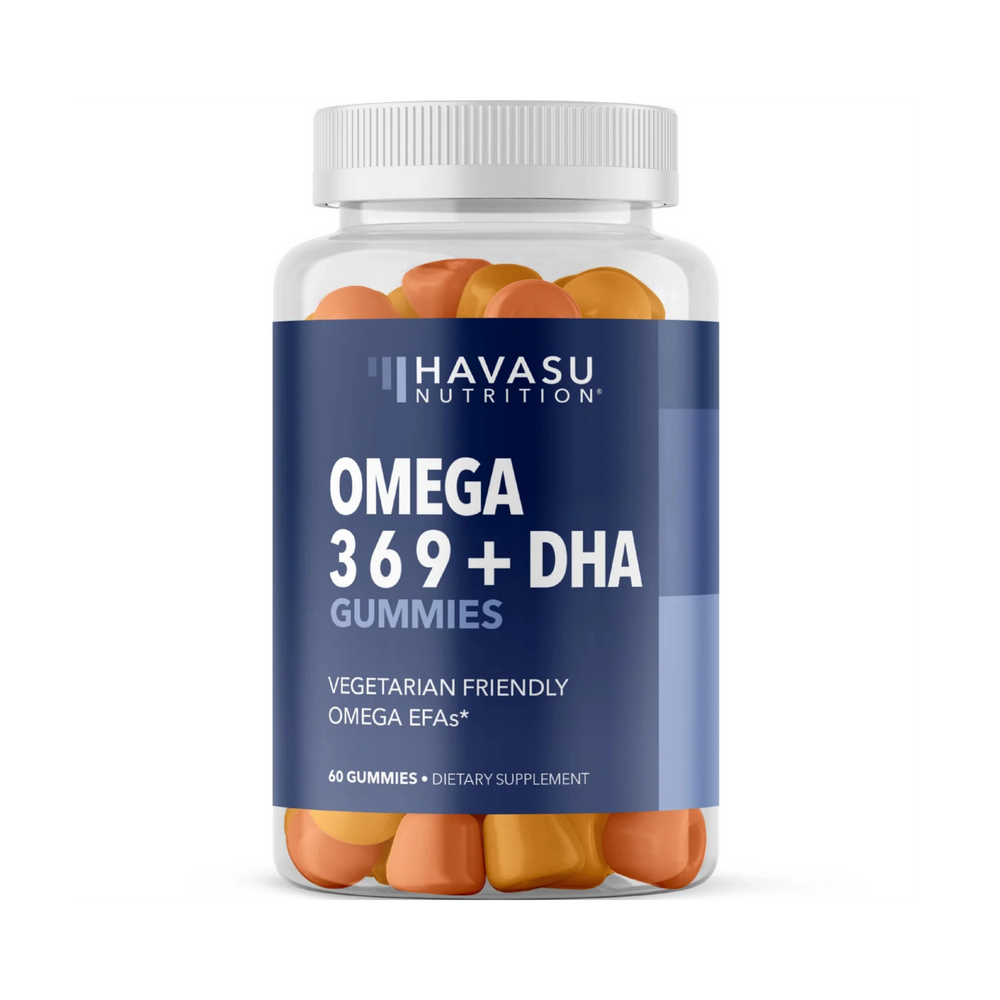 Havasu Nutrition, Omega Gummies for Adults, Lemon & Orange Flavors, 60 Gummies