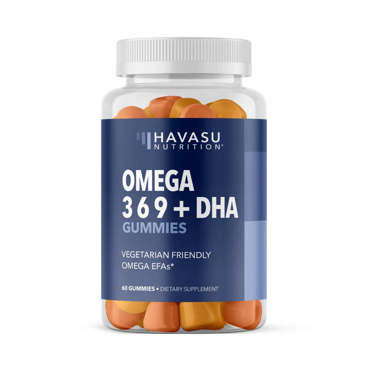 Havasu Nutrition, Omega Gummies for Adults, Lemon & Orange Flavors, 60 Gummies