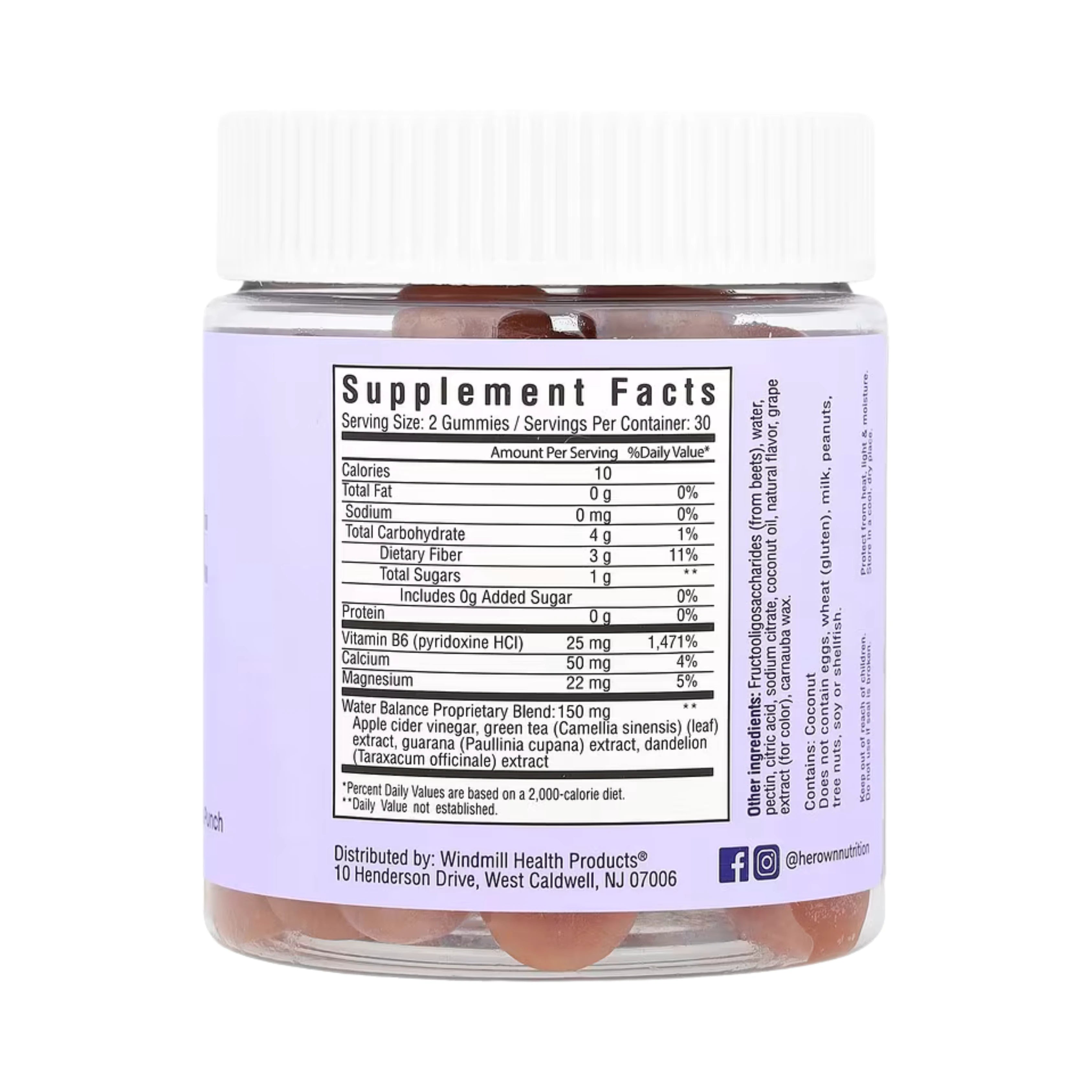 Her Own, Debloat Slimming Gummies, Citrus Punch, 60 Gummies
