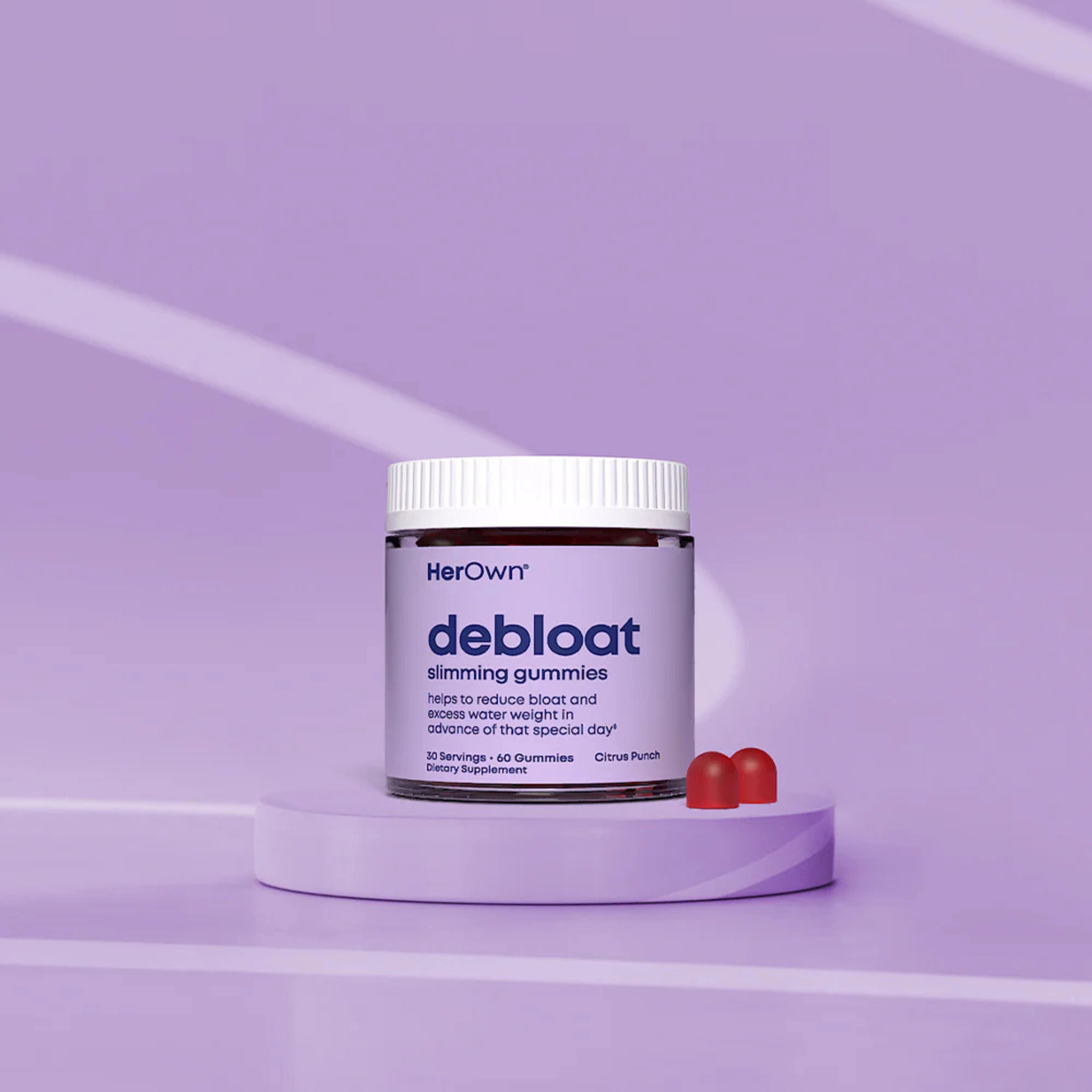 Her Own, Debloat Slimming Gummies, Citrus Punch, 60 Gummies